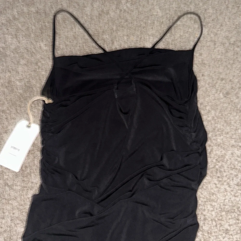 NWT Nordstroms Leith Ruched Side Button Body-Con Dress - Picture 5 of 12